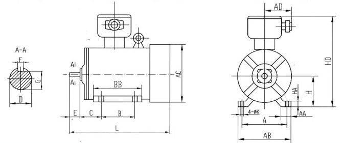 防爆電機(jī)設(shè)計(jì)圖
